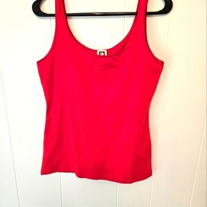 Red Anne Klein Tank Top Size M